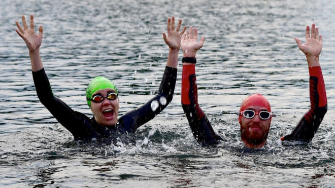 Open water sessions with England Talent coach