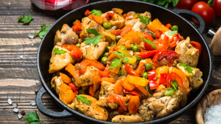 Recipe: Cajun chicken and vegetable skillet