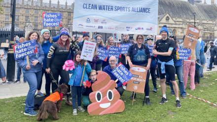 Water sports join thousands from across the UK to march for clean water