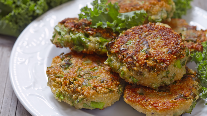 Recipe: Kale and quinoa patties