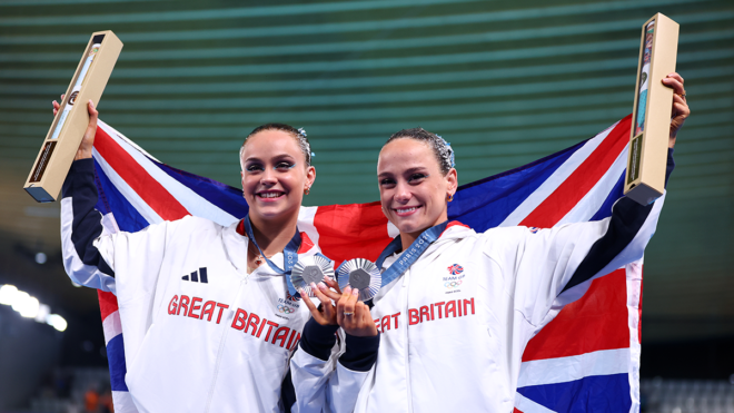 Kate Shortman and Izzy Thorpe win Team GB’s first Olympic medal in artistic swimming